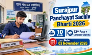 Surajpur Panchayat Sachiv Bharti 2026